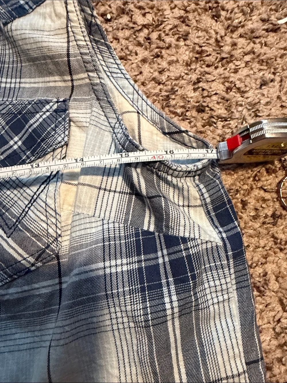 Wrangler sleeveless plaid